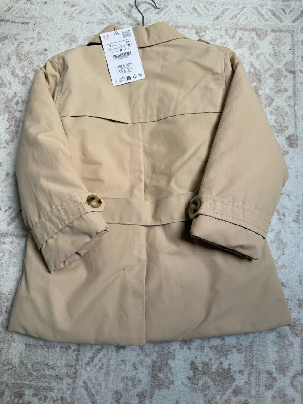Zara toddler trench coat